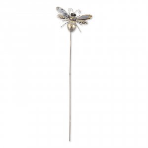 Accent 4506191 Mixed Pattern Metal Bee Garden Stake - 38 Inches