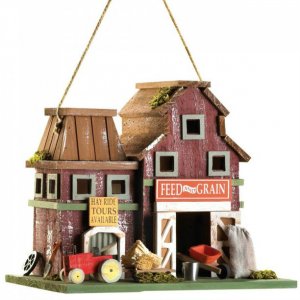 Songbird 14257S Farmstead Wood Barnyard Birdhouse 10014257