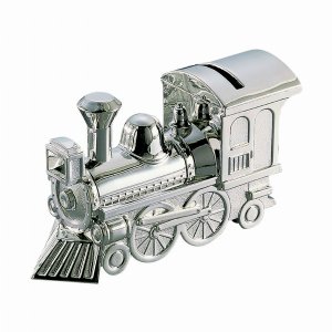 Creative 22668 Train Bank, Nickel Plated 2 W X 6 L X 3.25 H