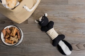 Bone CAMZ38169S Squeaky Skunk Pet Toy