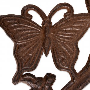 Accent 4506259 Cast Iron Plant Hanging Bracket Hook - Butterfly