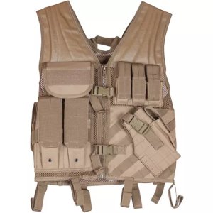 Fox 65-238 Assault Cross Draw Vest - Coyote