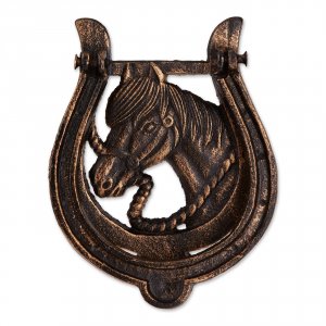 Accent 4506229 Cast Iron Door Knocker - Horse And Horseshoe