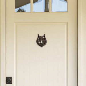 Accent 4506229 Cast Iron Door Knocker - Horse And Horseshoe