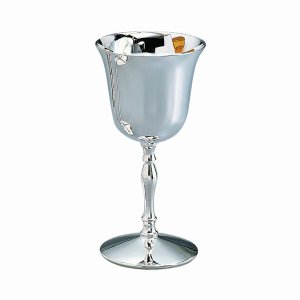 Creative 11047 Water Goblet, Nickel Plated 10 Oz Cap 7.25 H