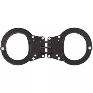 Fox 39-41 Detective Double-lock Handcuffs With 3 Hinges - Black