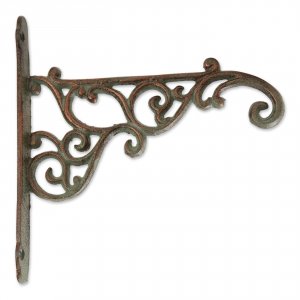 Accent 4506255 Cast Iron Plant Hanging Bracket Hook - Swirls