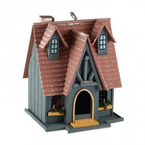 Songbird 29312S Thatch Roof Chimney Birdhouse 10029312