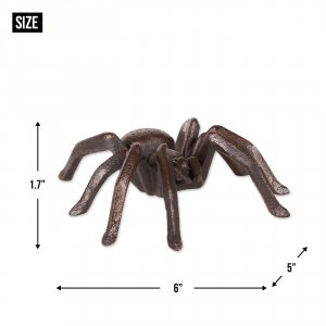 Accent 4506400 Cast Iron Tarantula Spider Figurine Or Paperweight