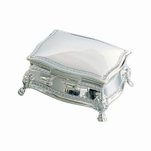 Creative 22023 Figaro Rectangular Jewelry Box, Nickel Plated 6