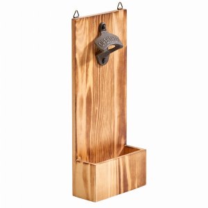 Creative 60944 Light Wood Wall Bottle Opener 12 X 5