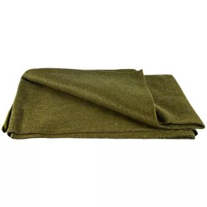 Fox 818-4 French Army Style Wool Blanket - French Olive