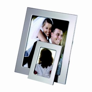 Creative 23117 Silhouette Frame, Nickel Plated Holds 5 X 7 Photo