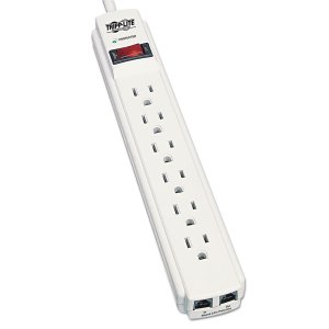 Tripp TLP604TEL (r)  6-outlet Surge Protector;(telephone  Dsl Protecti