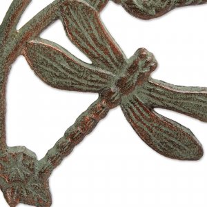 Accent 4506261 Cast Iron Plant Hanging Bracket Hook - Dragonfly