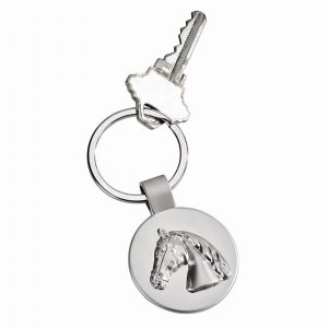 Creative 2418 Horse Head Key Chain, Pewter 3