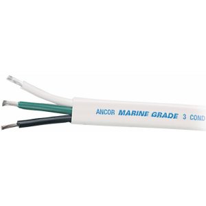 Ancor 131325 White Triplex Cable - 123 Awg - Flat - 250'