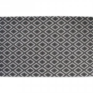 Dii CAMZ38706S Black And White Diamond Pattern Table Runner - 72 Inche