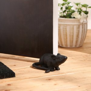 Accent 4506402 Cast Iron Rat Door Stopper Or Figurine