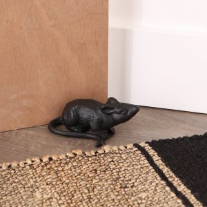 Accent 4506402 Cast Iron Rat Door Stopper Or Figurine