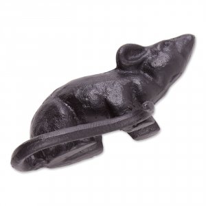 Accent 4506402 Cast Iron Rat Door Stopper Or Figurine