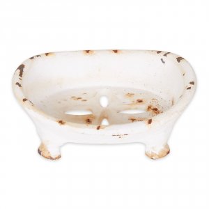 Accent 4506483 Cast Iron Farmhouse Soap Dish With Rust Accents