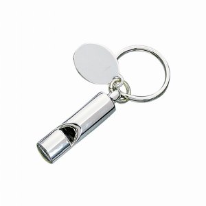 Creative 3046 Whistle Key Chain, Chrome Plated 3