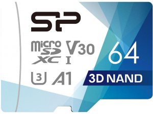 Silicon SP064GBSTXDU3V20AB Superior Pro 3d Nand Uhs-i U3 V30 A1 4k