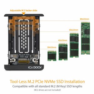 Icydock MB705M2P-B Icy Dock Ezconvert M.2 Nvme To U.2 Interface Adapte