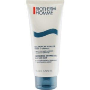 Biotherm 174693 By   Homme Energizing Shower Gel For Body  Hair--200ml