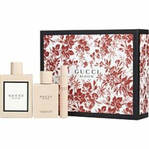 Gucci 303014 Bloom By  Eau De Parfum Spray 3.3 Oz  Body Lotion 3.4 Oz 