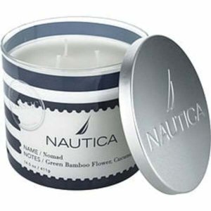 Nautica 431795 Nomad Green Bamboo  Cucumber By  Candle 14.5 Oz For Wom