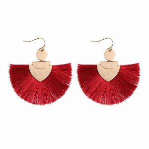 Dobbi ME-4200BU Tassel Hook Earrings ( Variety Of Colors Available ) B