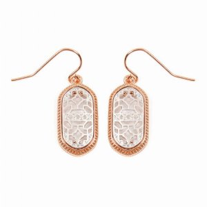 Dobbi VE2464RGWS Filigree Oval Drop Dangle Earrings ( Variety Of Color