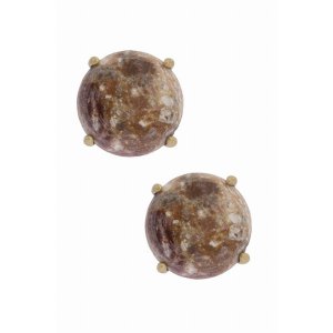 Saachiwholesale 614207 Natural Stone Stud Earring (pack Of 1)