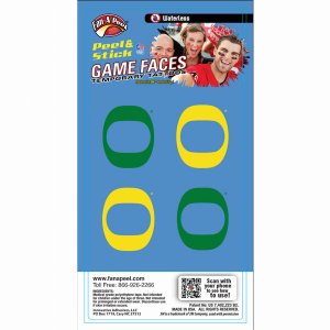 Innovative WCH62R OREGON Waterless Peel  Stick Temporary Tattoos Fan-a