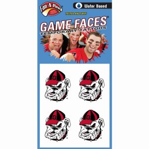 Innovative C15R GEORGIA Fan-a-peel  Gamesfaces Water Tattoos (pack Of 