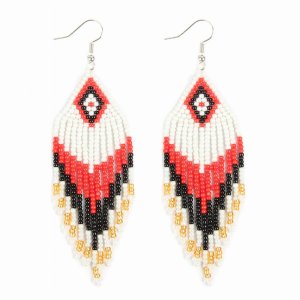 Dobbi HDE2580WT Seed Beads Dangling Drop Earrings ( Variety Of Colors 