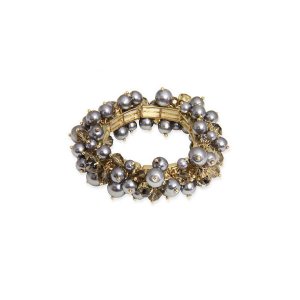 Saachiwholesale 606285 Pearl Stretch Bracelet (pack Of 1)