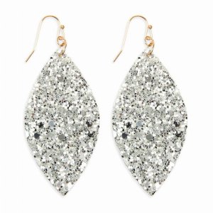 Dobbi HDE2561S Sequin Marquise Metal Drop Dangling Earrings ( Variety 