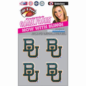 Innovative DZC40R BAYLOR Waterless Peel  Stick Temporary Tattoos Fan-a