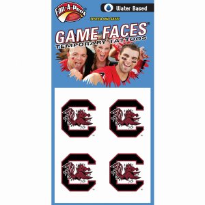 Innovative C21R SOUTH CAROLINA Fan-a-peel  Gamesfaces Water Tattoos (p