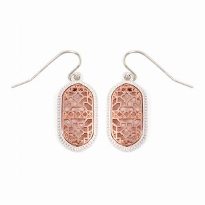 Dobbi VE2464WSRG Filigree Oval Drop Dangle Earrings ( Variety Of Color