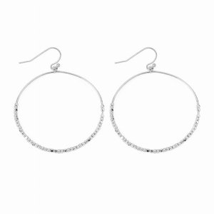 Dobbi E8101SV Brass Beads Hoop Drop Dangling Earrings ( Variety Colors