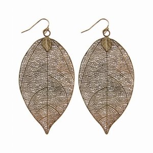 Dobbi E1423GS Fine Filigree Leaves Earrings ( Variety Colors Available