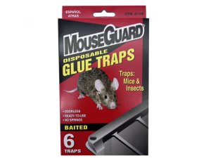 Bulk BJ493 Mouseguard 6 Pack Baited Blue Mouse Traps In Pdq Display