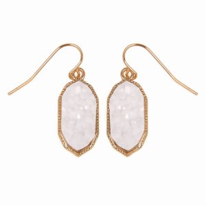 Dobbi VE2289GDWT Druzy Small Dangling Drop Earring ( Variety Colors Av