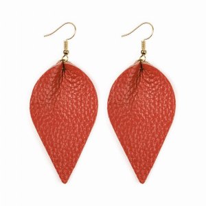 Dobbi HDE2205CO Teardrop Shape Pinched Leather Earrings ( Variety Of C