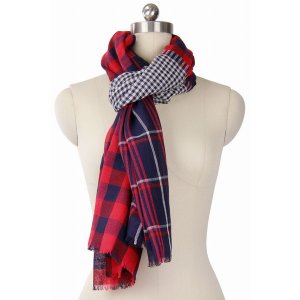 Saachiwholesale 131097 Multi Patterned Staten Scarf (pack Of 1)