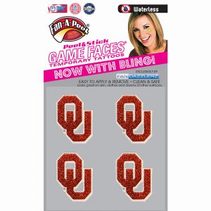 Innovative DZC29R OKLAHOMA Waterless Peel  Stick Temporary Tattoos Fan